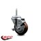 Service Caster 35 Inch Maroon Polyurethane Wheel Swivel 34 Inch Threaded Stem Caster with Brake SCC SCC-TS20S3514-PPUB-MRN-TLB-34212 - alternate 4